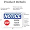Signmission Safety Culture Sign, 7 in Width, Vinyl Decal, Rectangle OS-2PACK-NS-D-57-L-16866 - alternate 4